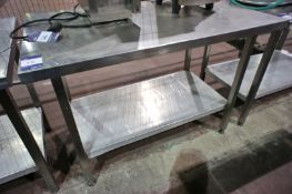 Stainless steel 2-tier Preparation Table, 1220mm x 760mm