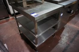 Stainless steel 3-tier Preparation Table, 700mm x 930mm