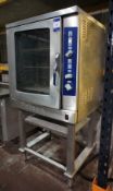 Falcon E4109EL Combination Oven, 3-phase, with stainless steel stand (door damaged)