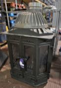 Doure N.V. 2000S Wood Burning Stove, 720mm x 560mm x 700mm, with canopy