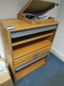 Twin tambour front office Storage Unit