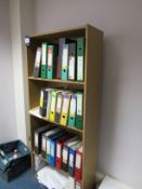 Light oak effect Bookcase with 3 shelves