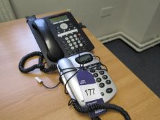 Avaya 1608-1 BCK IP Phone and Geomarc Sapite 2 Tel