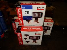 4 Britax Work Lamps, 12volts, boxed