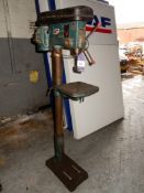 Clarke CDP-16FB Pedestal Drill, 5/8in, with rise a