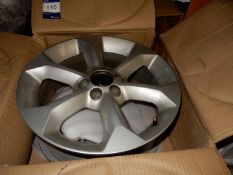 Set 4 Nissan Alloy Wheels, 17in, used