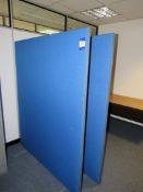 2 upholstered Dividers, 1550mm x 1820mm
