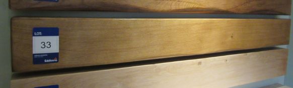 Fireplace Beam, light oak, 1270mm x 140mm x 70mm