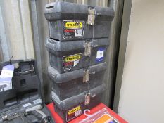 4 Stanley Tool Boxes