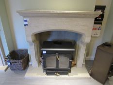 The Saxton Scabbled Lancashire Gritstone Fireplace