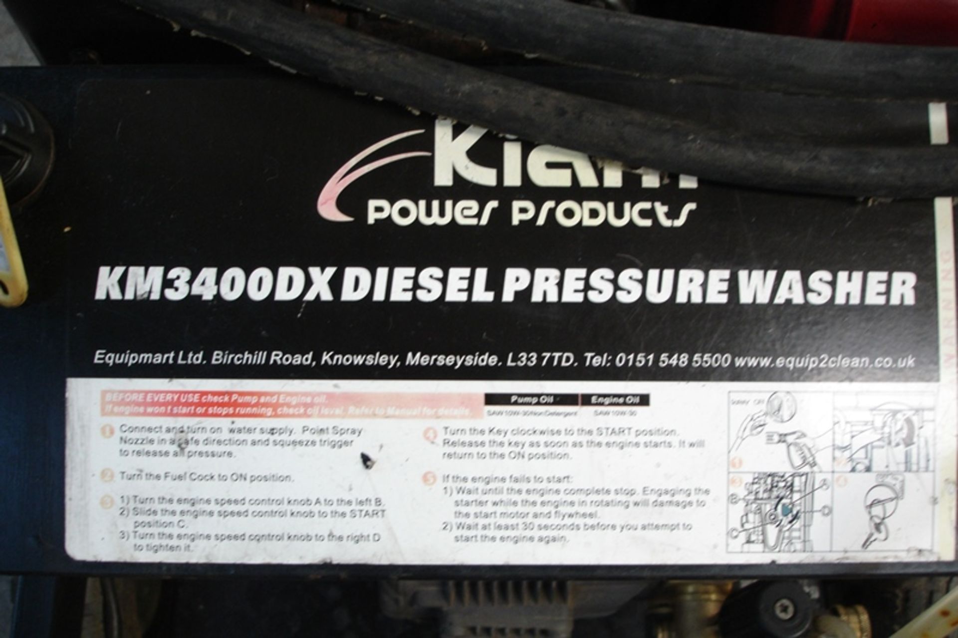 Kiam Diesel powered Mobile Pressure Washer - Image 4 of 4