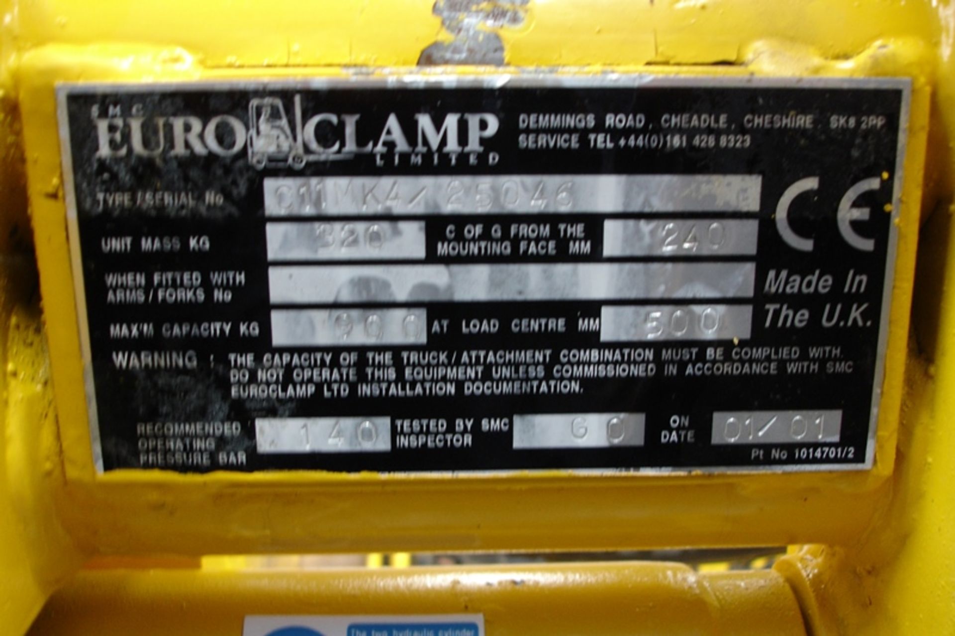 Hydraulic clamp for forklift - Image 5 of 5