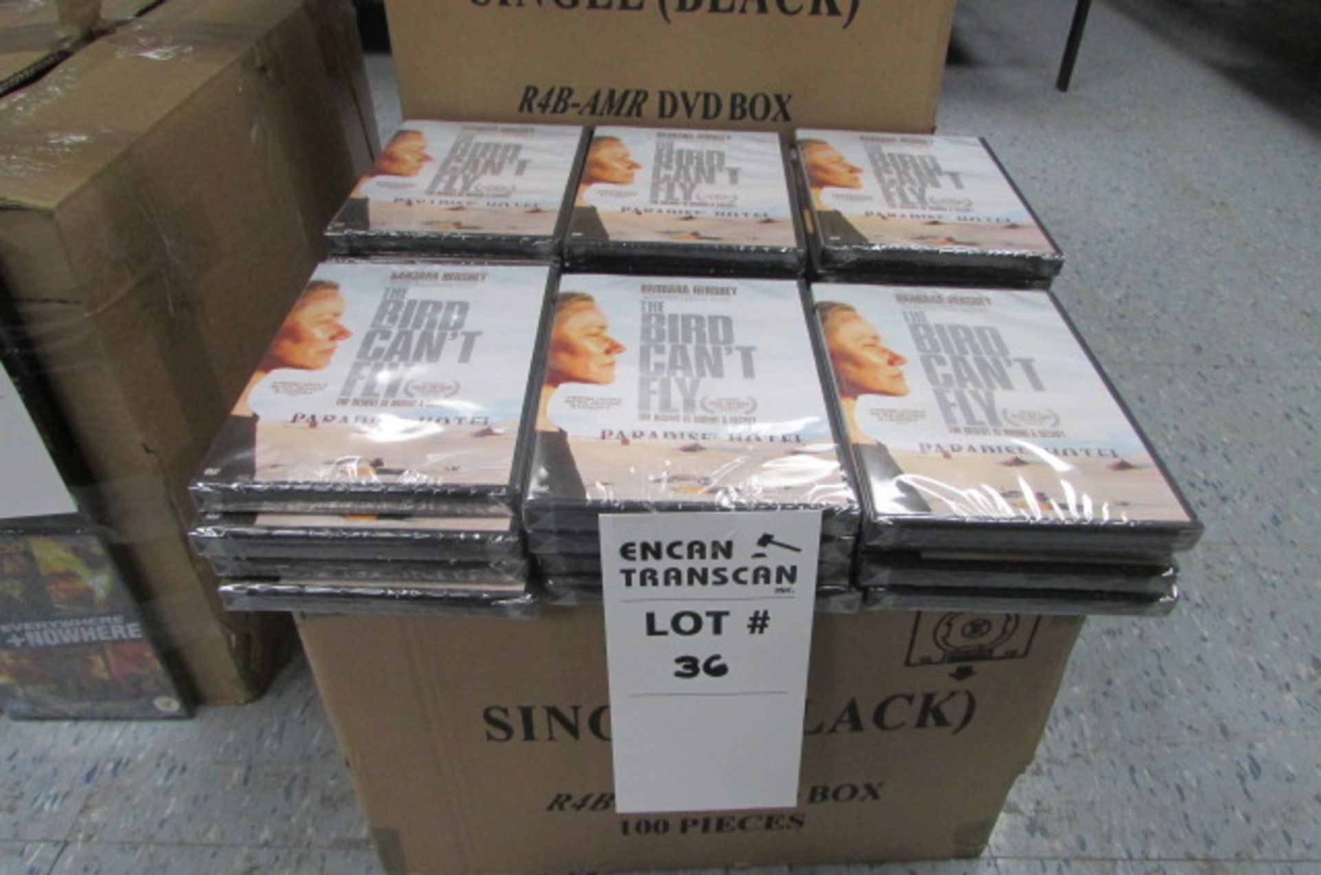 LOT:  DVD FILMS (individually wrapped) 378 UNITS