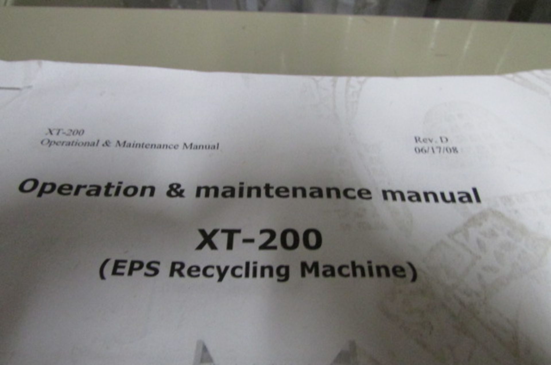 EPS RECYCLING MACHINE MODEL XT-200 - Image 3 of 5