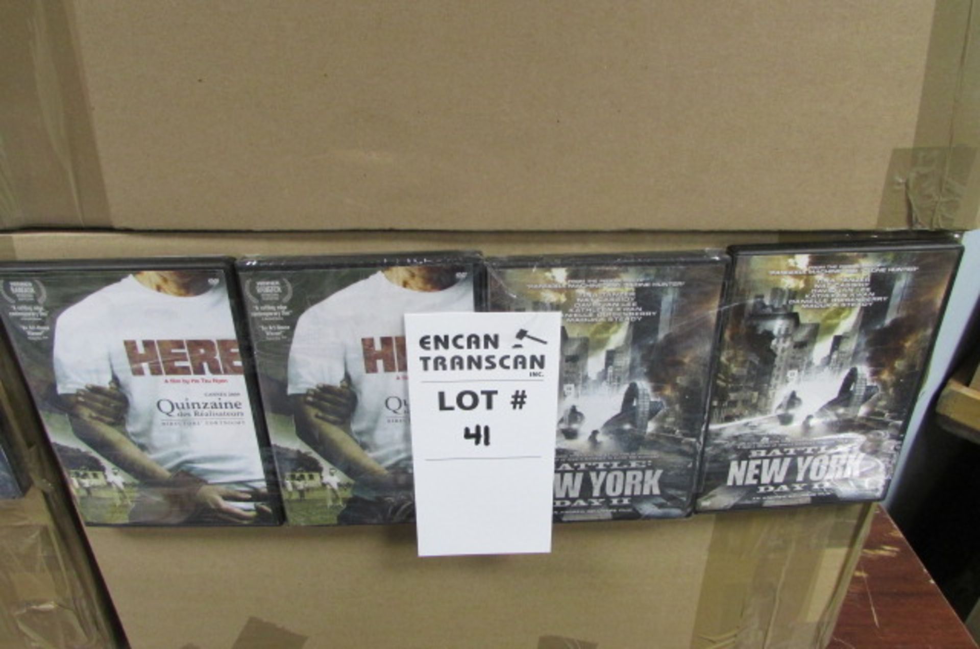 LOT:  DVD FILMS (individually wrapped) - 120 UNITS