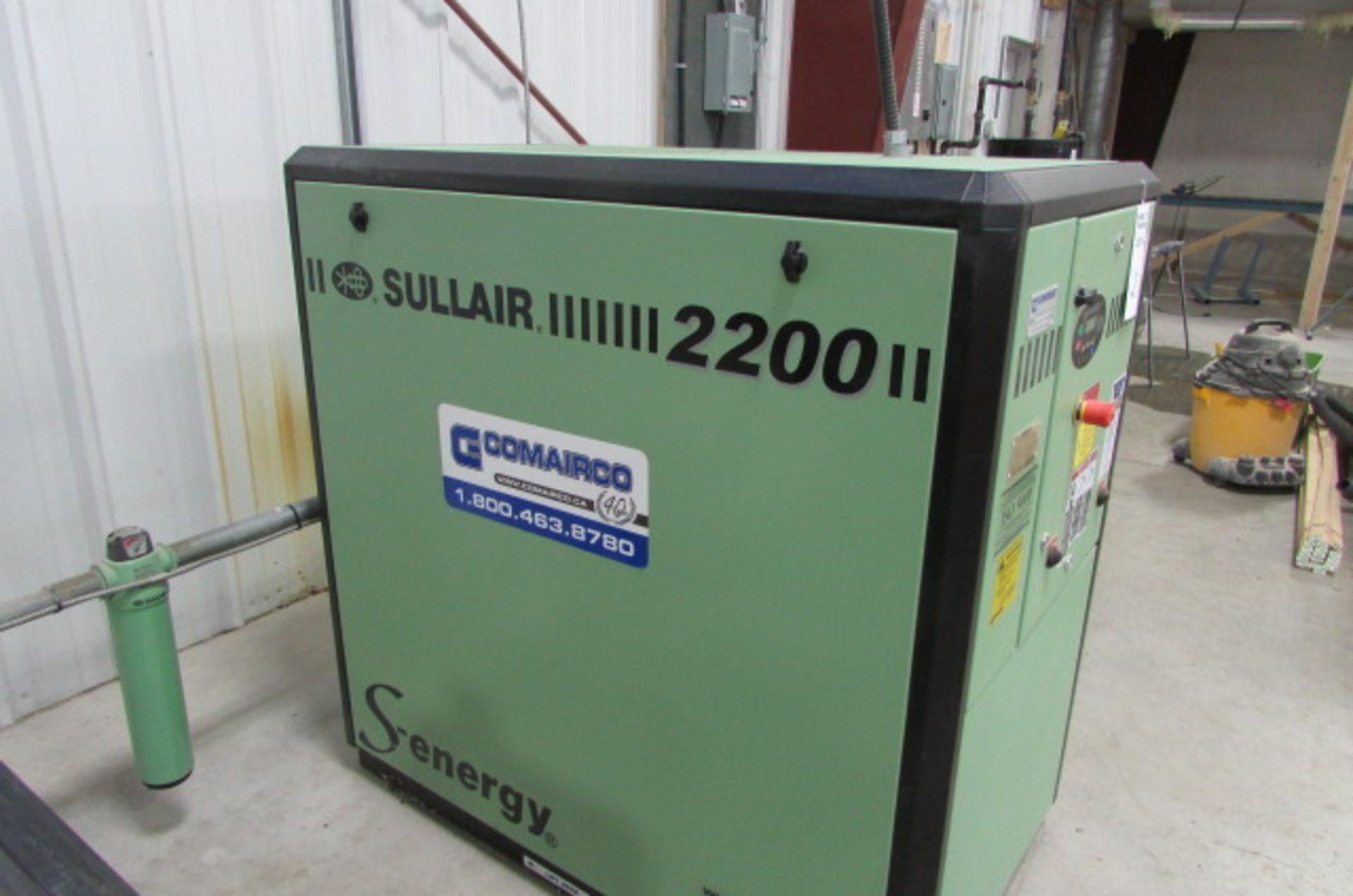 SULLAIR CAG1 ROTARY SCREW AIR COMPRESSOR 220011 W/WS CONTROLLER MOD. 2209AC - Image 3 of 5