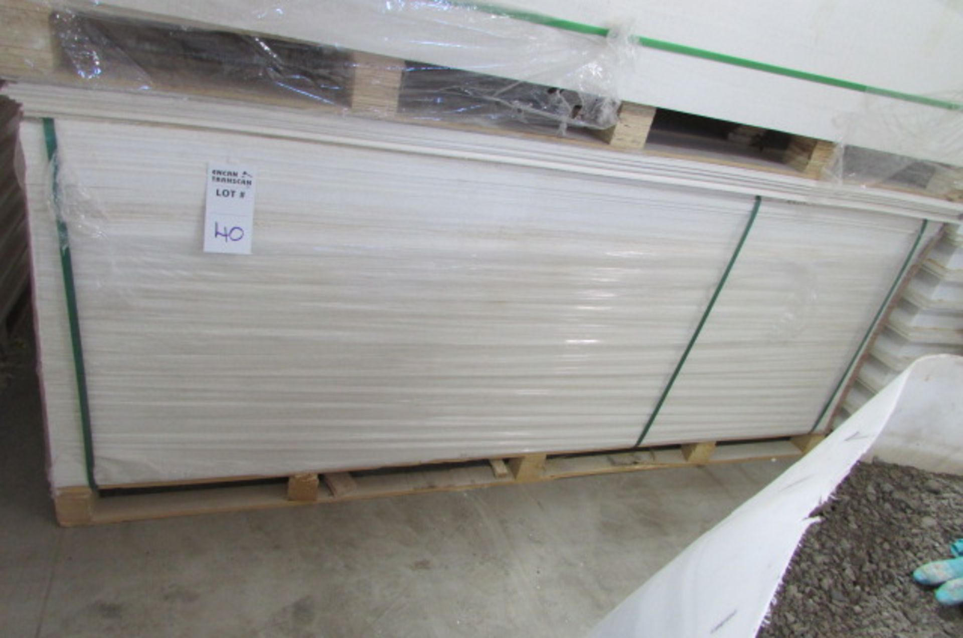 (75) MAGNESIUM OXIDE SHEETS, 3mm, 4' x 8' - Image 2 of 2