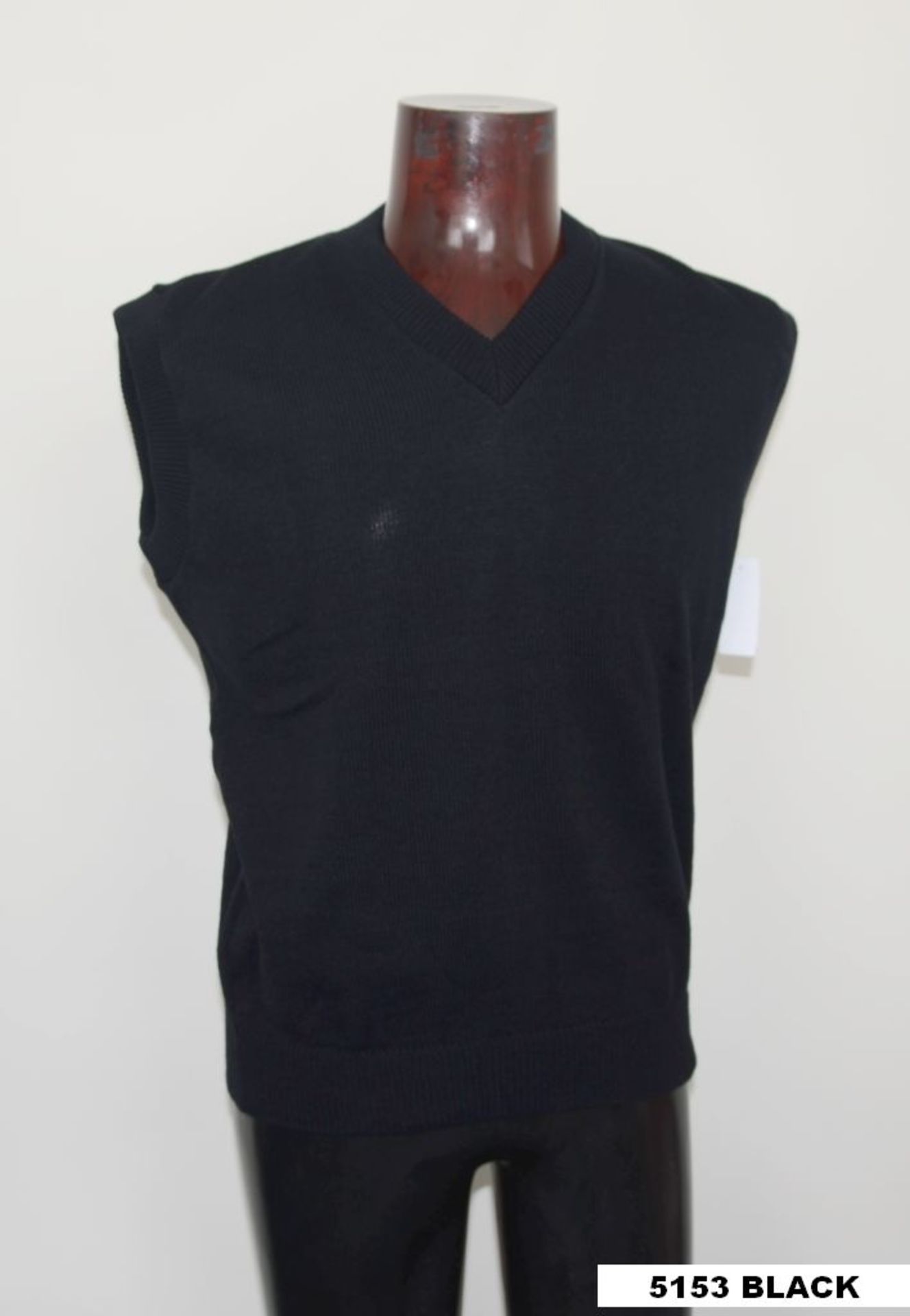 77 x Sweater, V-neck / Black / 5153 BA