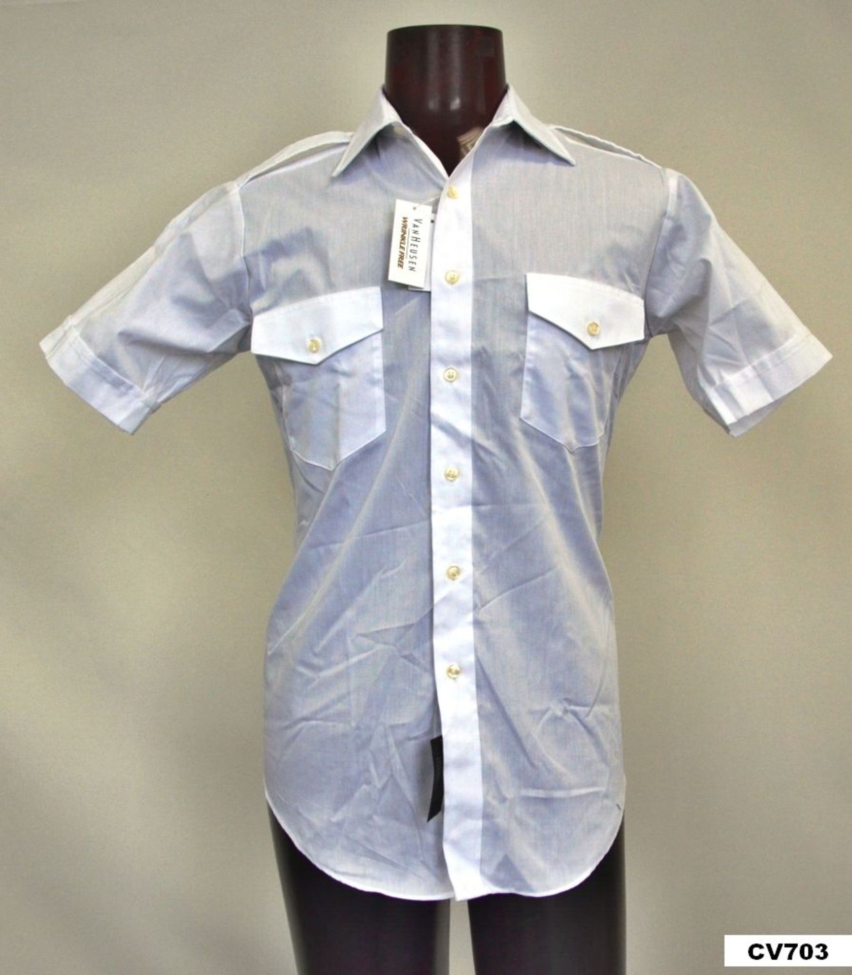 165 x Shirt S/S /Assorted blue and white / CV703 - Image 2 of 2