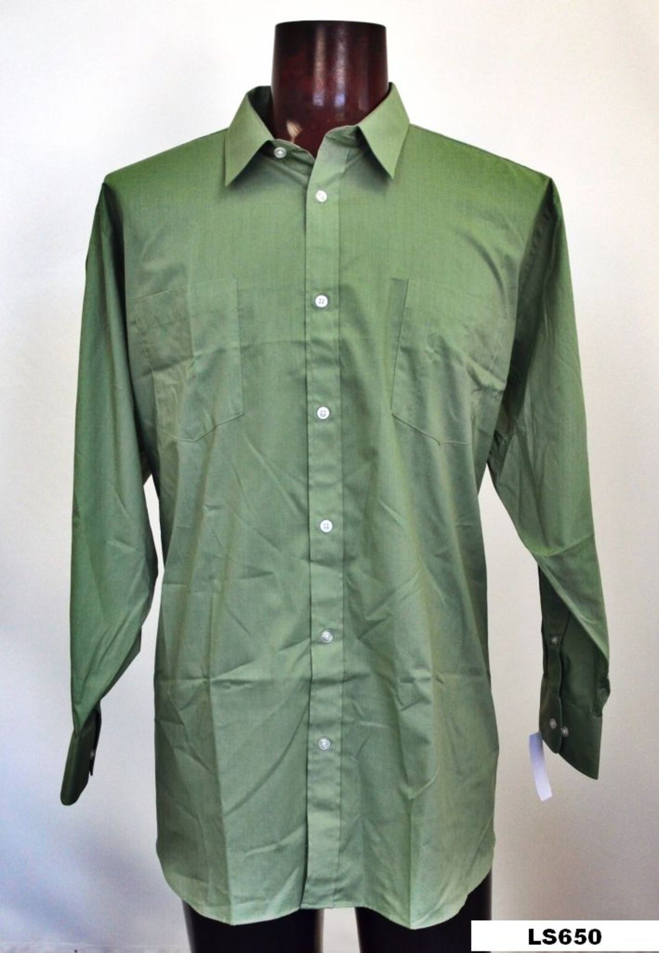 185 x Shirt L/S / Light Green / LS650 GN