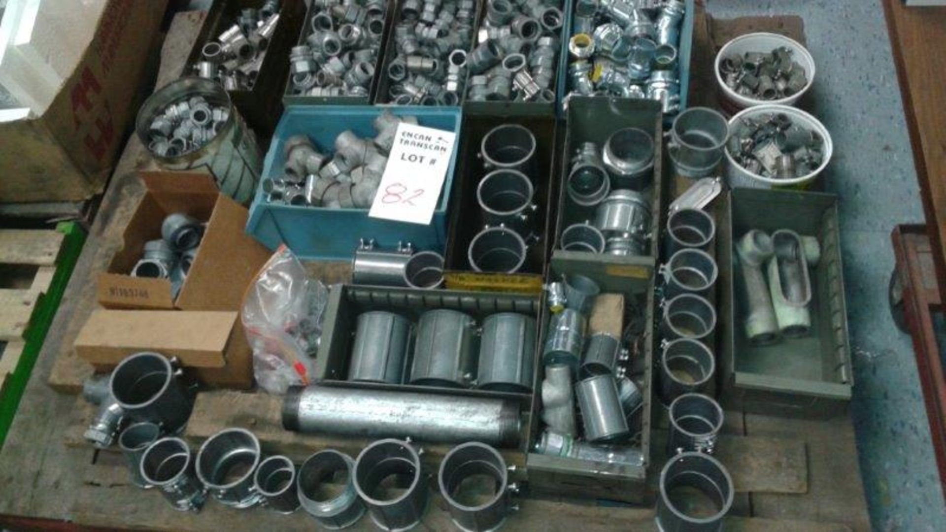 LOT: ASST. GALV. CONDUIT SLEEVES, CONNECTORS,