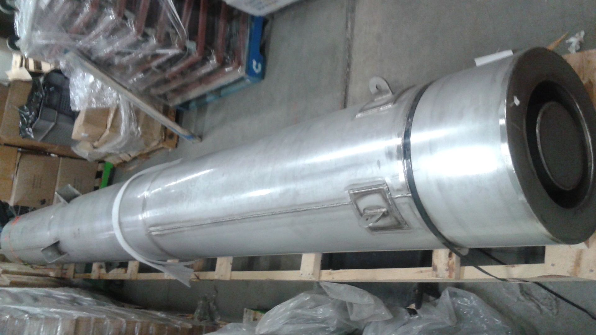 STAINLESS STEEL INDUSTRIAL SILENCER - 18'' diam. x 16 ft - Image 2 of 3