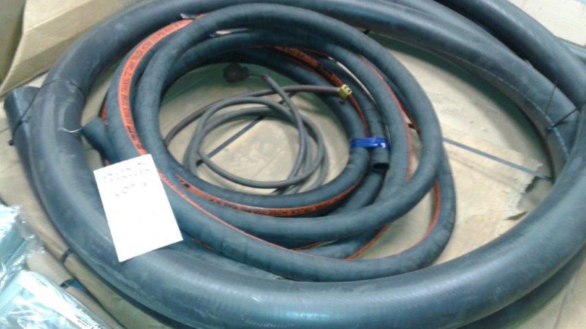 LOT: ASSORTED ELECTRICAL COMPONENTS, TRUCK HOSES (150 PSI), CIRCUIT BOARDS, VALVES, PVC & GALV. - Image 3 of 9