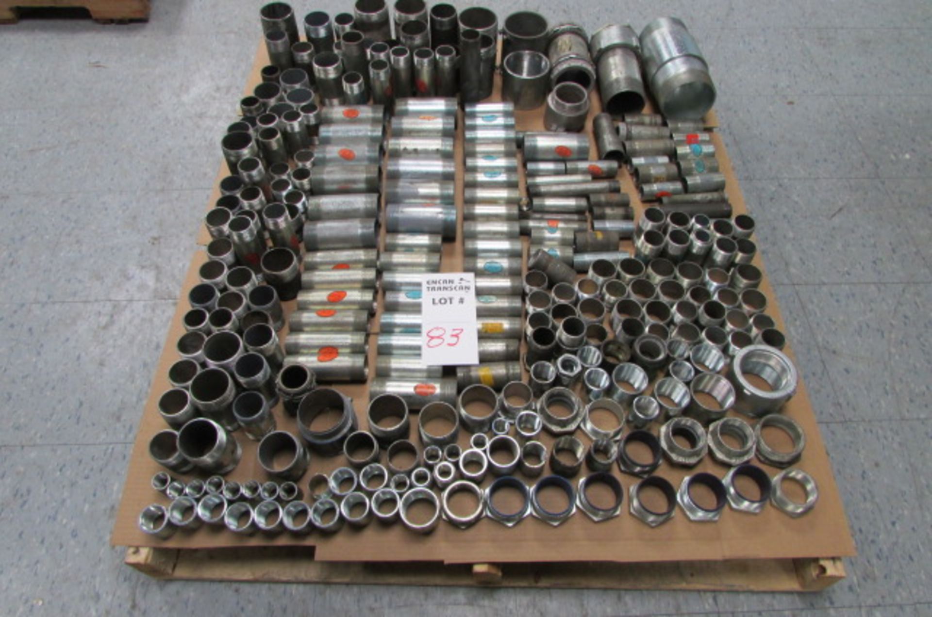 LOT: LARGE QTY. GALV. CONDUIT CLAMPS, HOLDERS, & ACCESSORIES