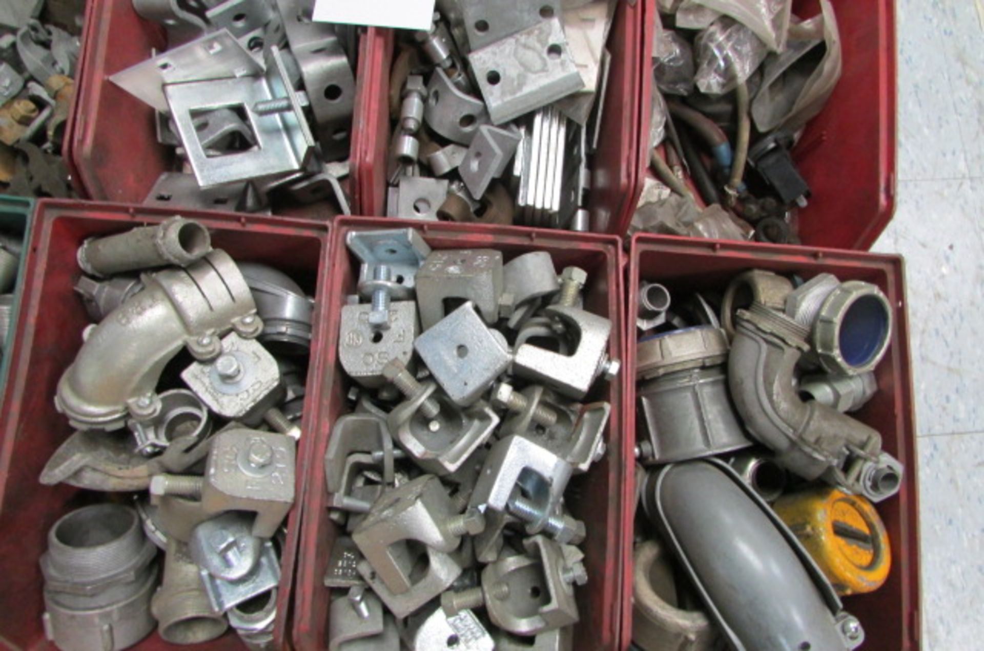 LOT: ASSORTED ELECTRICAL COMPONENTS, GALV. OUTLET BOXES, ETC. - Image 4 of 7