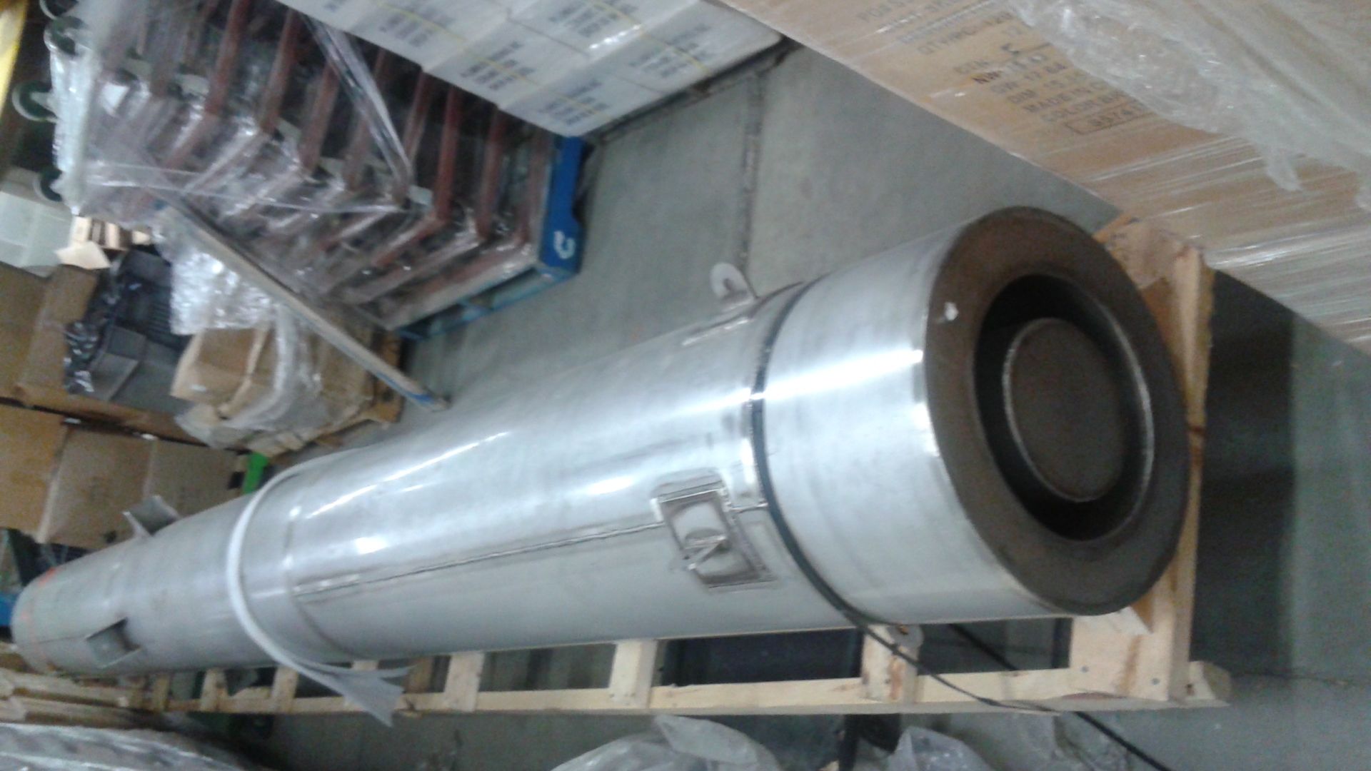 STAINLESS STEEL INDUSTRIAL SILENCER - 18'' diam. x 16 ft - Image 3 of 3