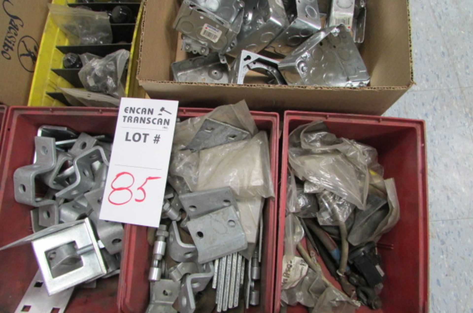LOT: ASSORTED ELECTRICAL COMPONENTS, GALV. OUTLET BOXES, ETC. - Image 5 of 7