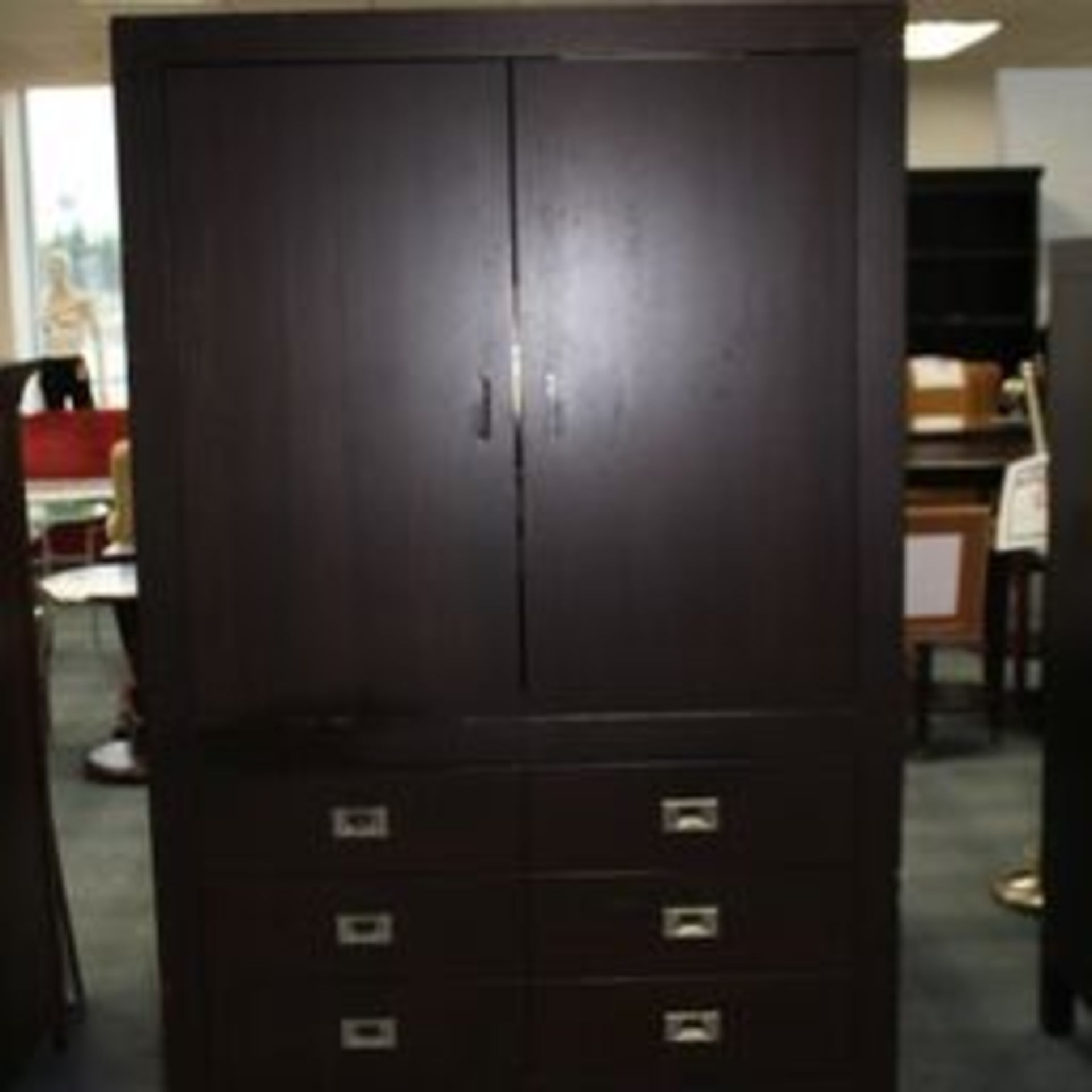 2-DOOR DRESSER, 3-DRAWERS, HIDE-A-WAY DOORS & TV SLIDE UNIT - 48'' x 75'' x 24'' - Image 2 of 2