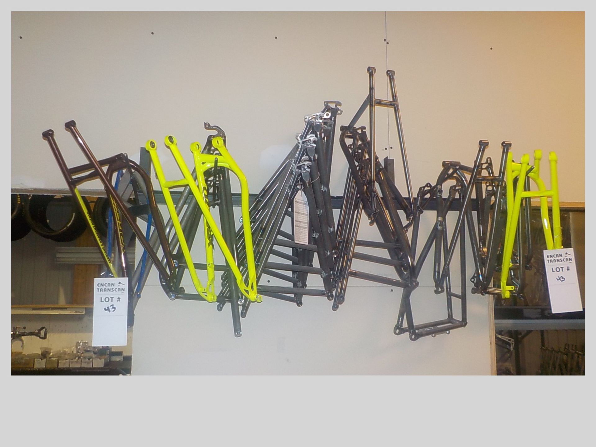 ASSORTED BICYCLE FRAME PARTS (PAINTED & NON-PAINTED)