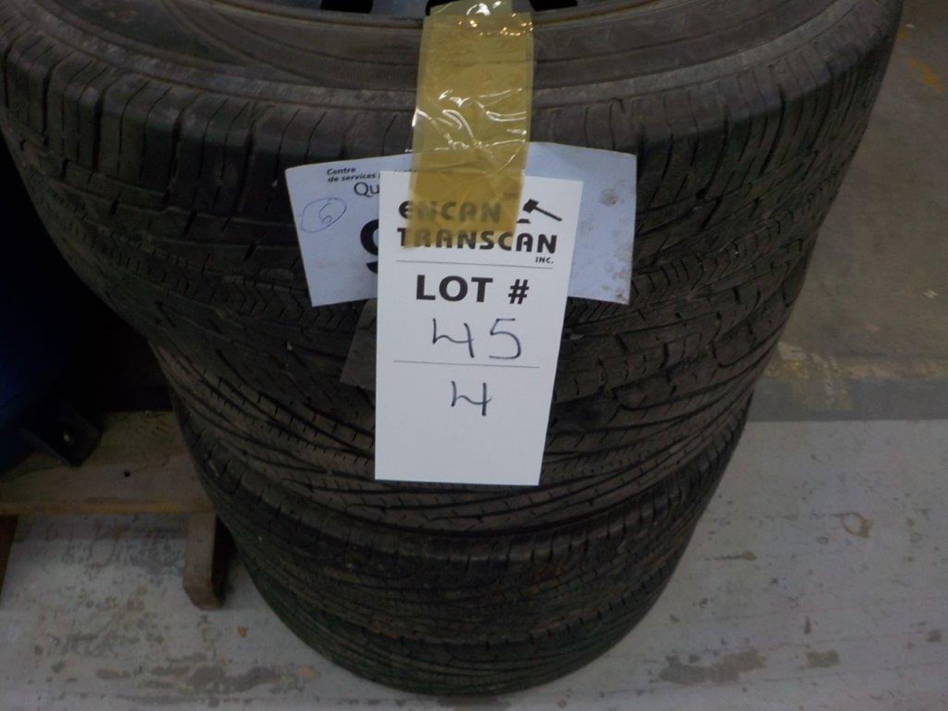 GOODYEAR ASSURANCE M+S all-season tires, P215/60/R16 (used) on rims - Image 2 of 3