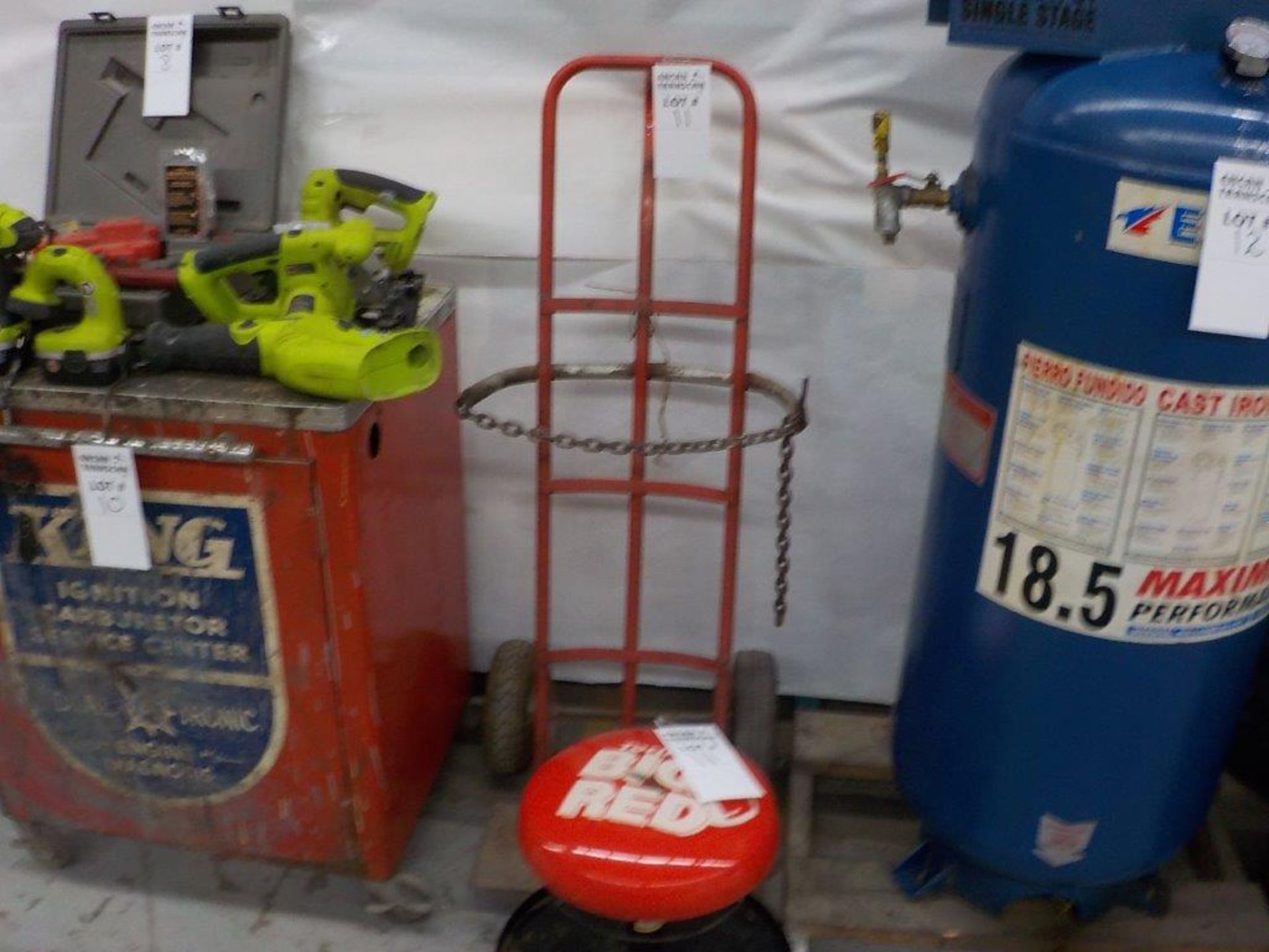 LOT: assorted hand truck, stool, etc. - Image 2 of 2