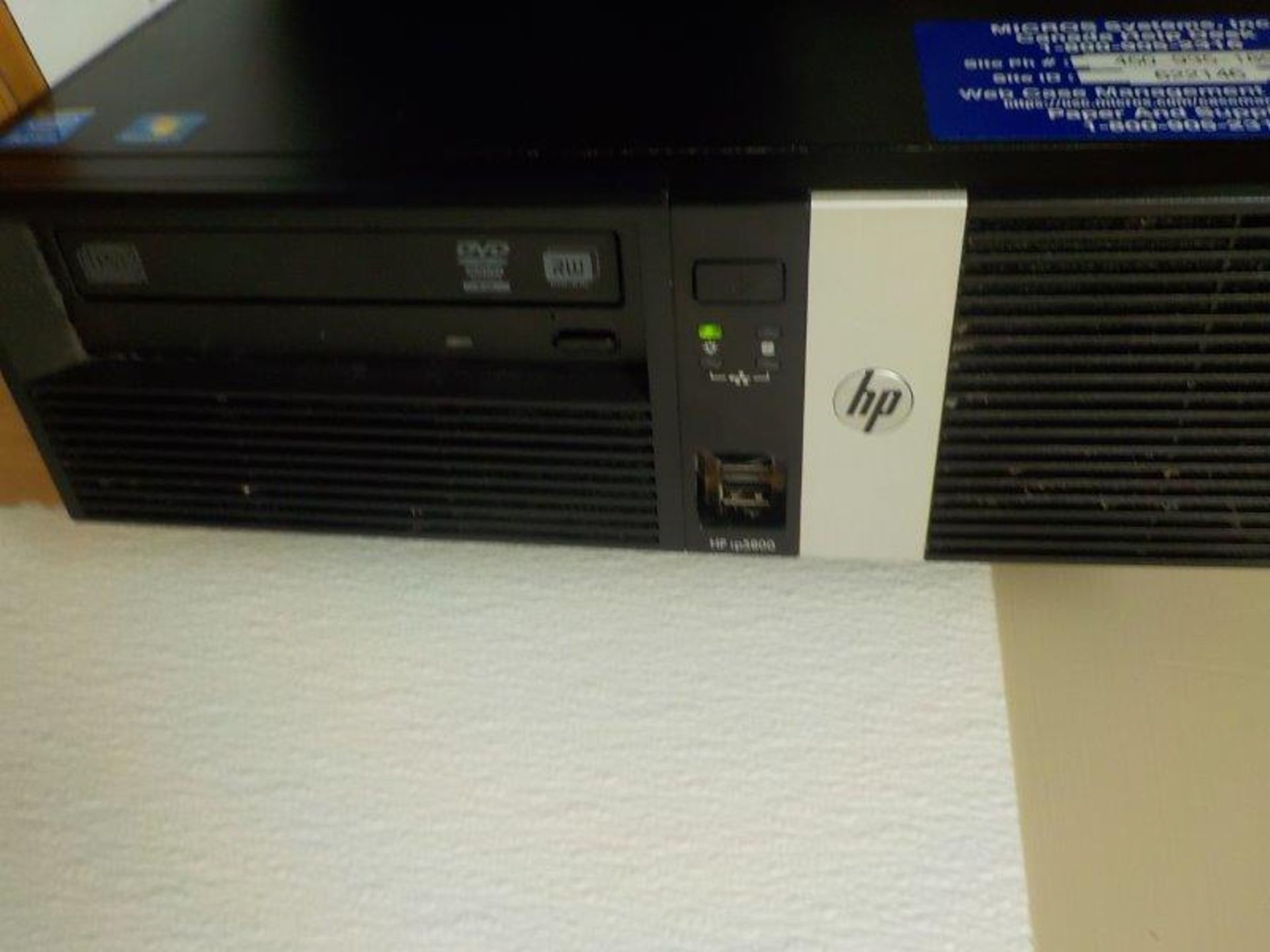 Ordinateur de marque HP, modèle HP 5800 (pour Unités MICRO SYSTEM - Image 3 of 3