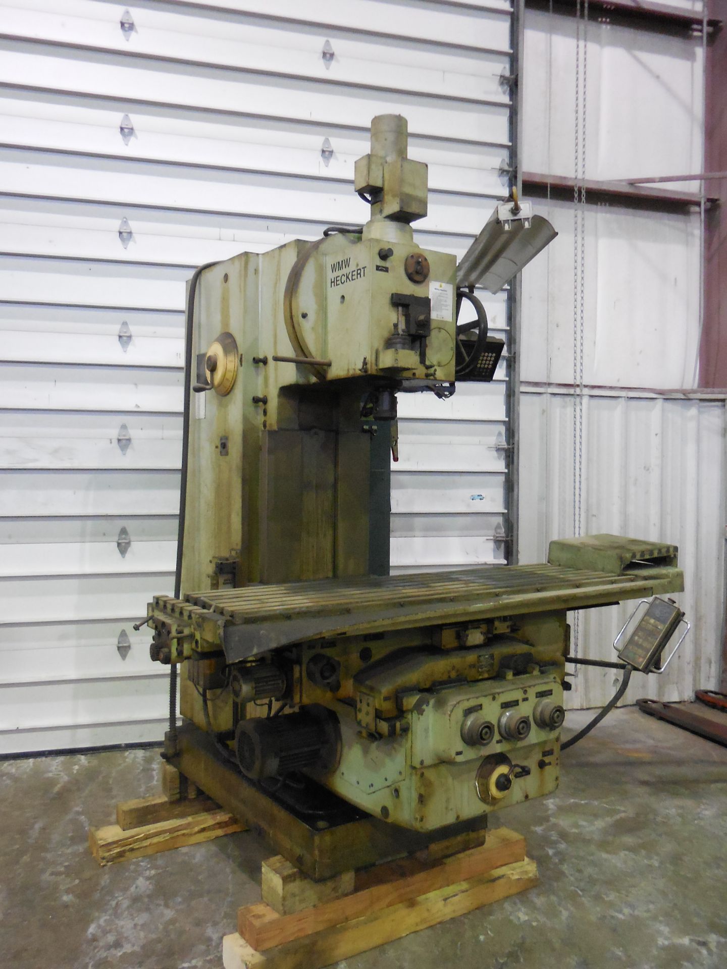 Heckert Milling Machine with digital readout; table 71" x 18" wide