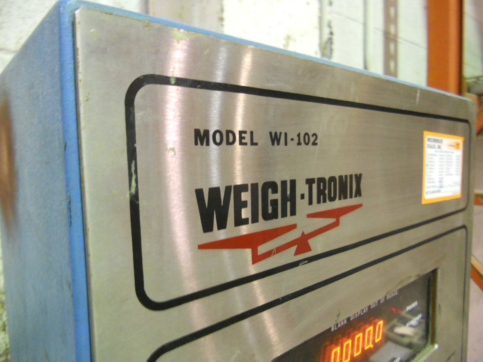 Weigh-Tronix Model: WI-102 2,000 digital scale 38"x35" works good - Image 2 of 4