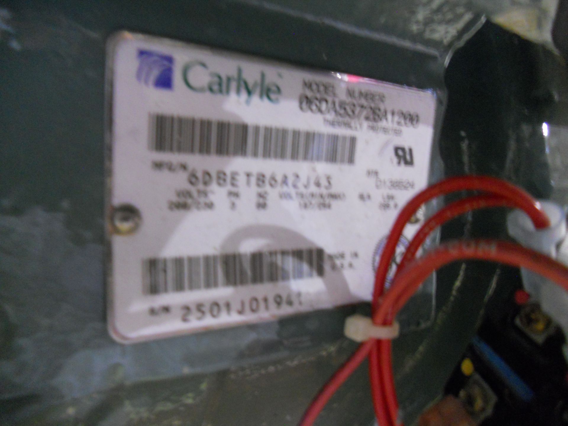 Carlyle Compressor M# 06DA5372BA1200 - Image 2 of 3