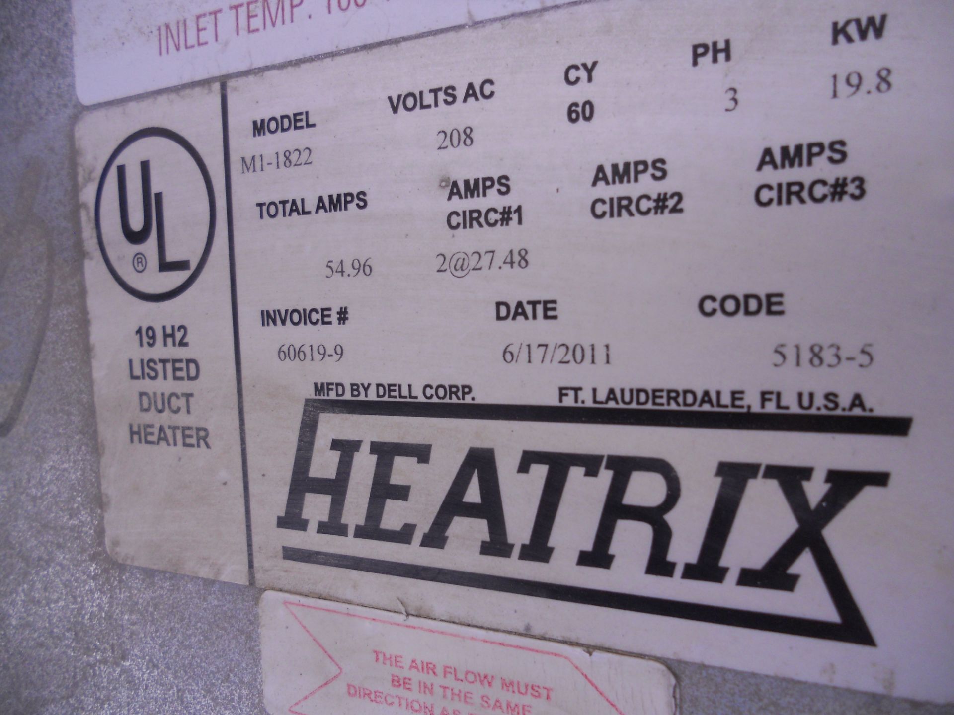 Skid with (2) Heatrix duct heaters and (4) Boxes of Bostitch staples - Image 3 of 7