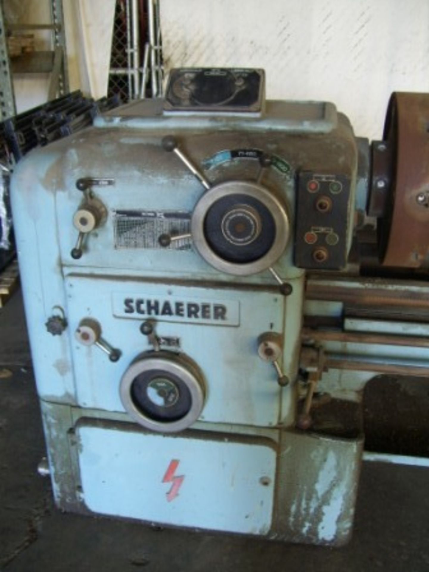 Schaerer 24" x 120" Lathe with chuck - Image 2 of 2