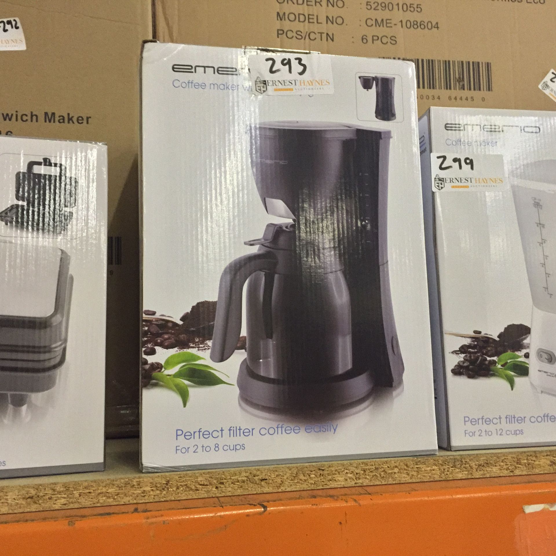 Emerio Coffee Maker with Thermos Eco, Euro Plug, Brand new, Boxed