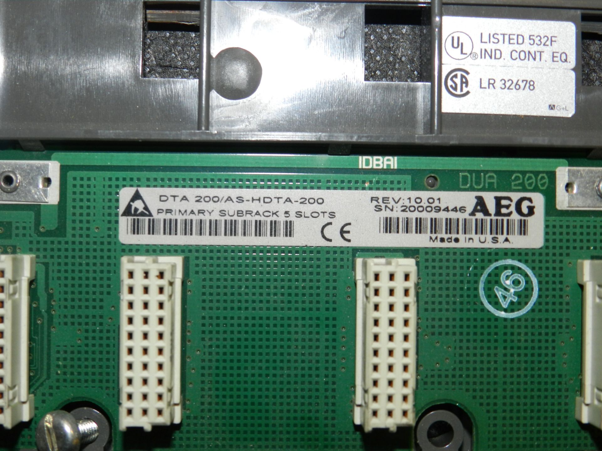 AEG Modicon PC-A984-145 CPU I/O PLC Assembly Rack - Image 7 of 11