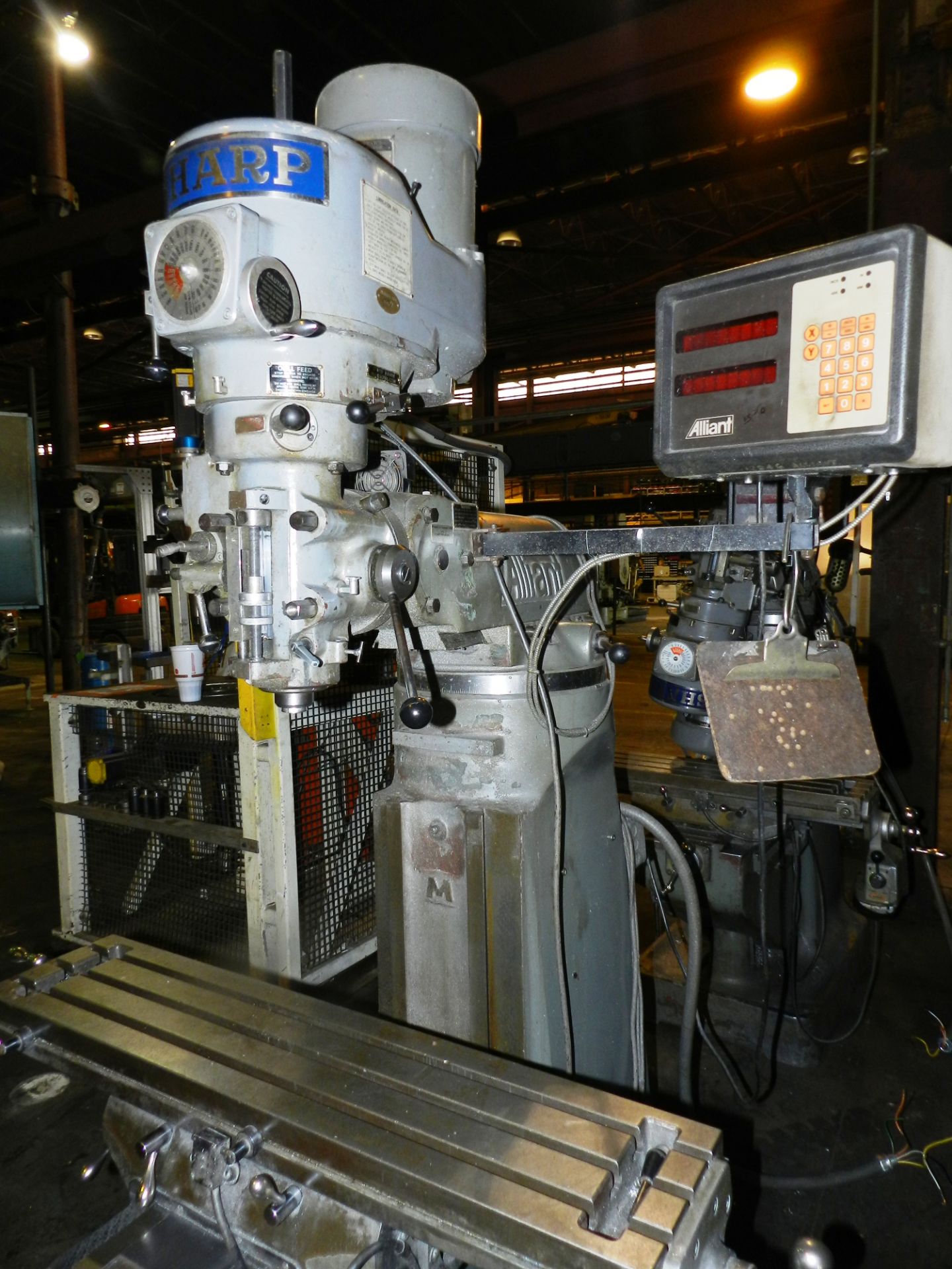 Sharp 9" x 42" Vertical Milling Machine 3 HP - Image 6 of 6