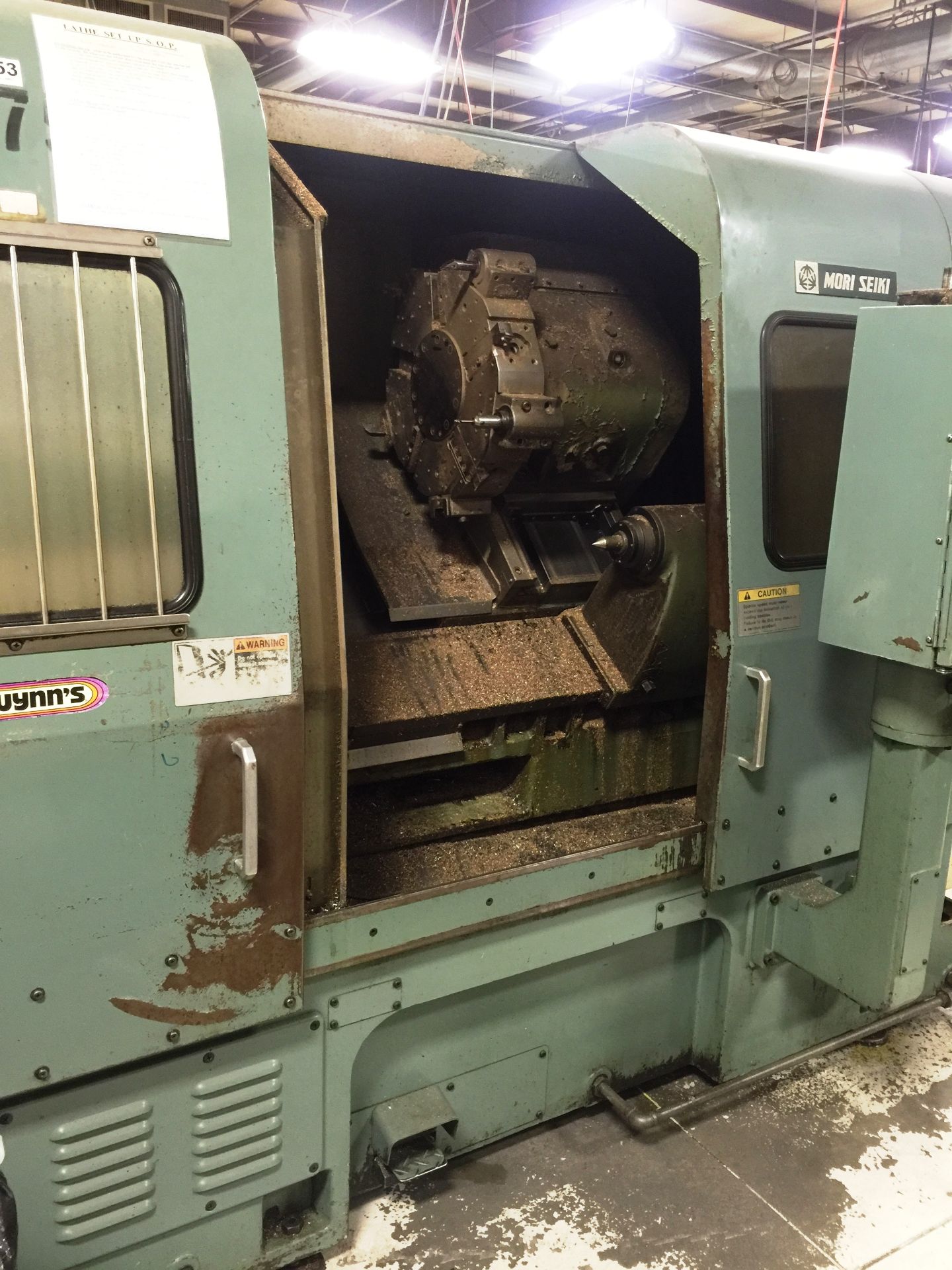 Mori Seiki SL-4A CNC Lathe Fanuc Controls