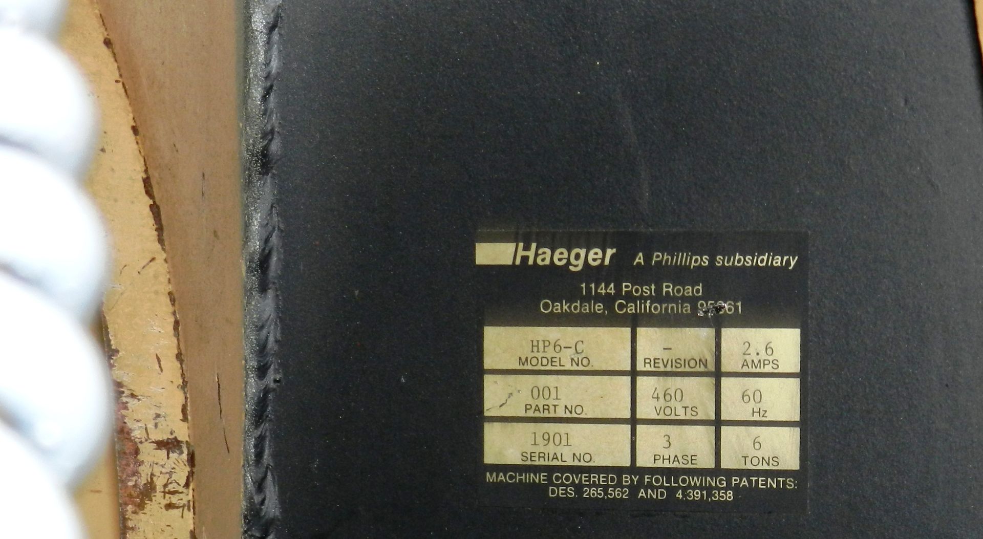 Haeger 6 Ton Insertion Press HP6-C - Image 3 of 3
