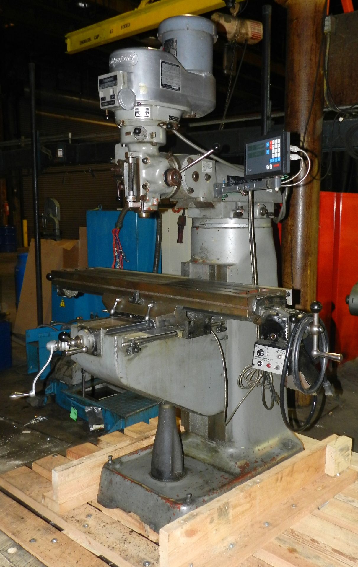 Bridgeport 9" x 48" Milling Machine 2HP - Image 2 of 12