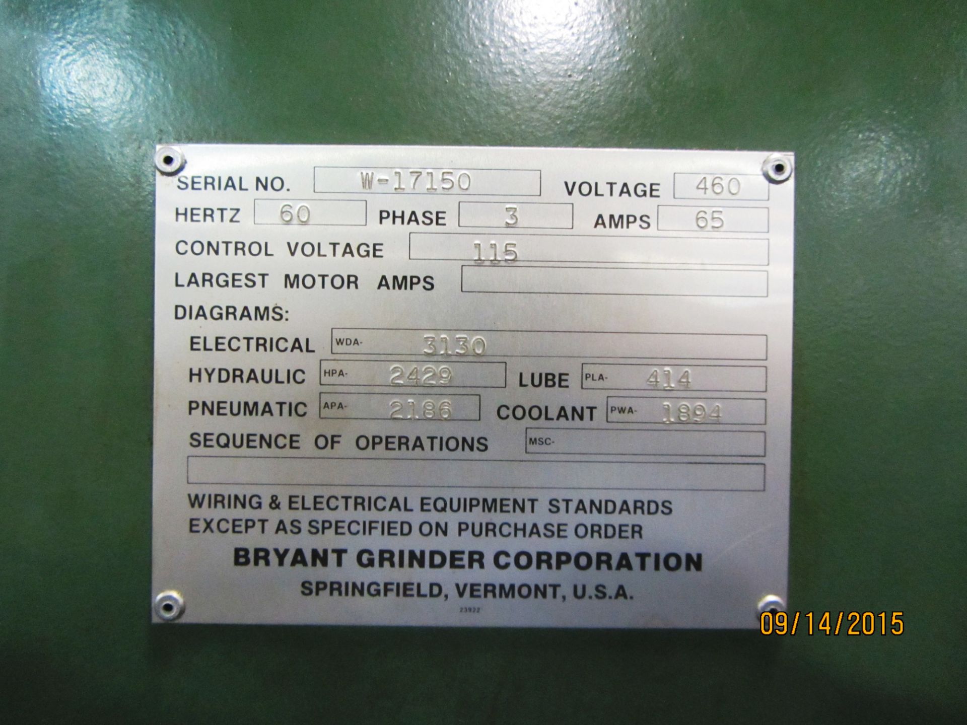 Bryant Lectraline LL3-50 4 Head Universal CNC Internal Grinder - Image 12 of 13
