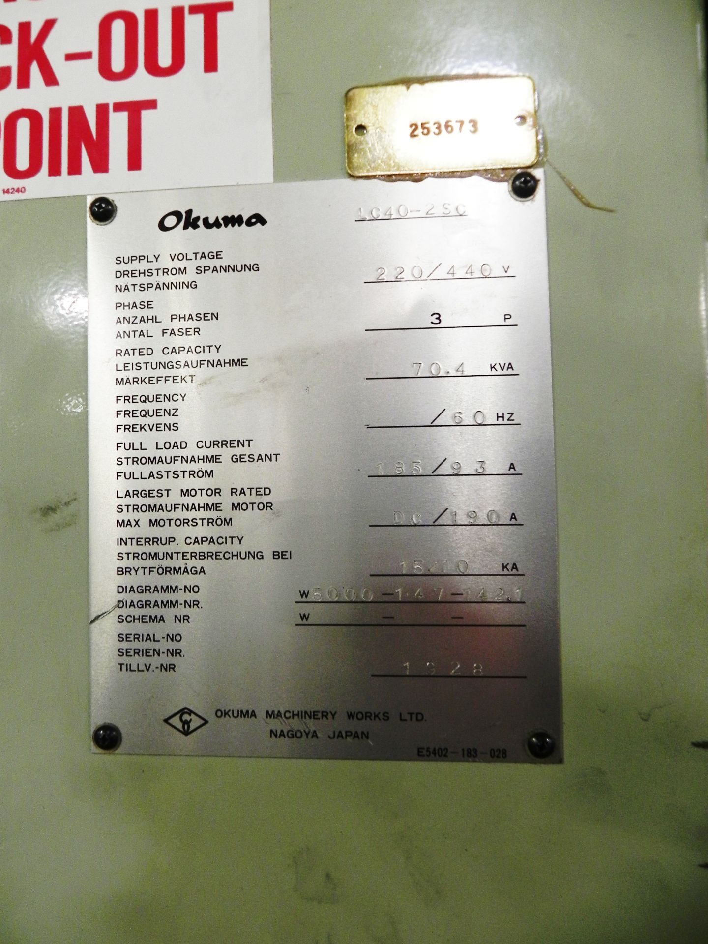 Okuma LC40-2SC 4-Axis Simulturn CNC Lathe - Image 9 of 10