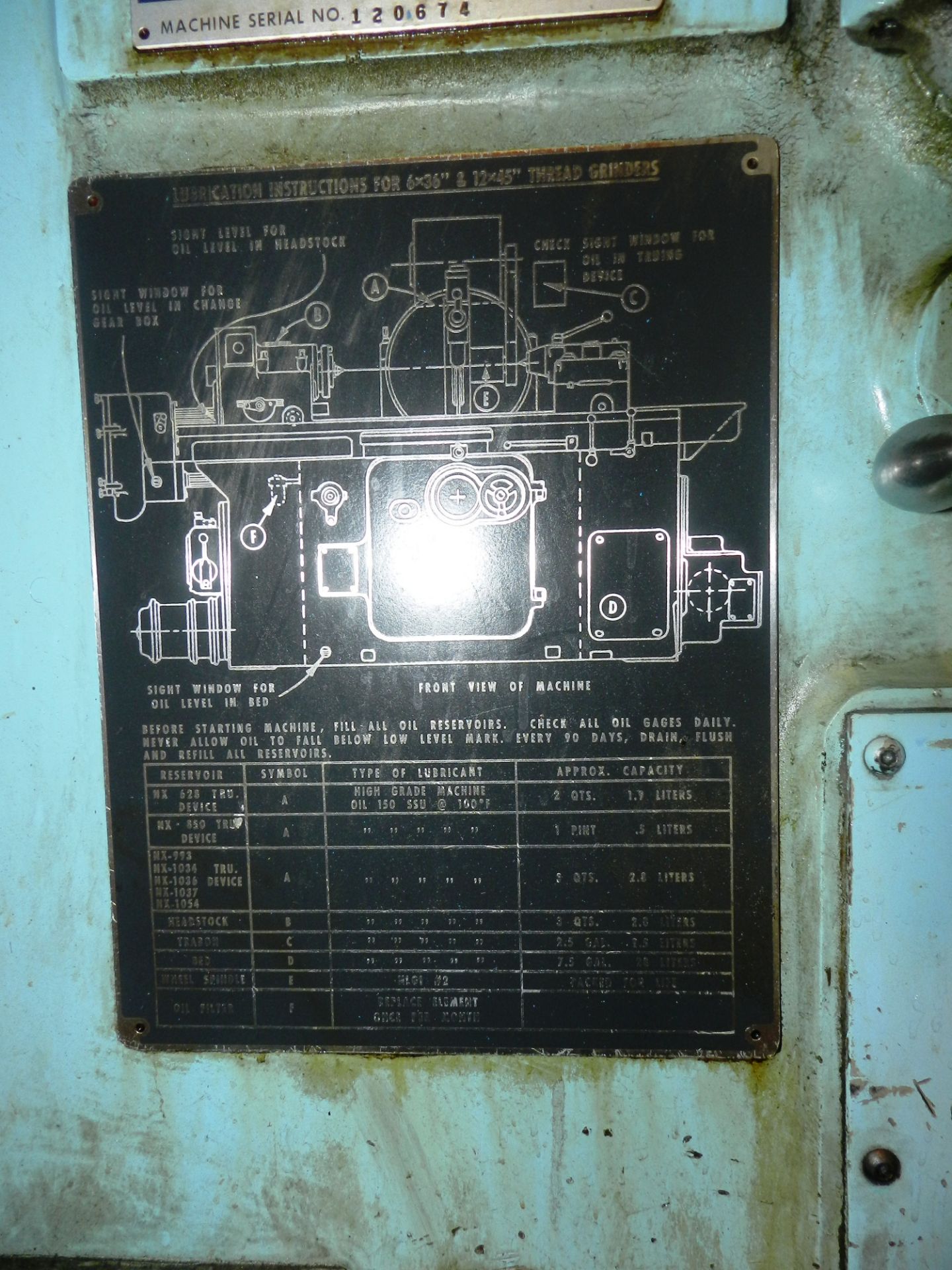 Jones & Lamson 12” x 45" Thread Grinder - Image 3 of 8